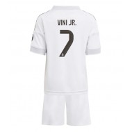 Real Madrid Vinicius Junior #7 Domáci Detský futbalový dres 2025-26 Krátky Rukáv (+ trenírky)